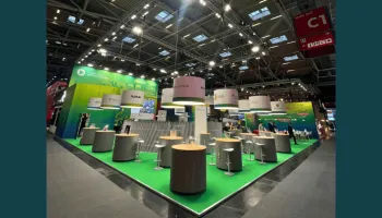 Aussteller auf der Expo Real 2025 am Gemeinschaftsstand der Europäischen Metropolregion Mitteldeutschland